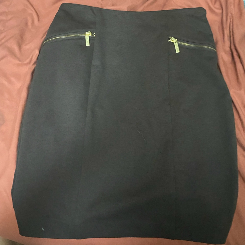 Micheal Kors Black Skirt with Gold Accents